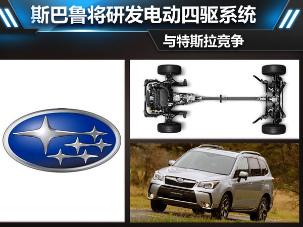 與特斯拉競爭 斯巴魯將研發電動四驅系統 與特斯拉競爭 斯巴魯將研發電動四驅系統