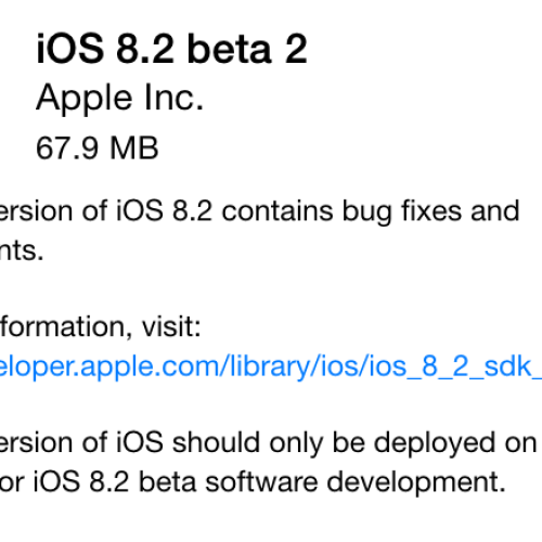 最新測試版iOS 8.2添加Apple Watch藍牙支持 最新測試版iOS 8.2添加Apple Watch藍牙支持