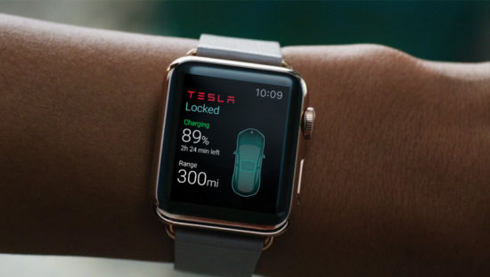 特斯拉Apple Watch應用亮相，可控制車鎖空調