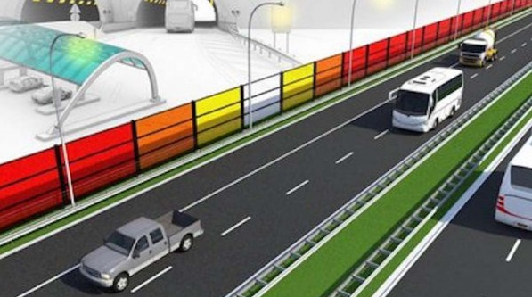 多彩太陽能發(fā)電高速路隔音板在荷蘭開始測(cè)試