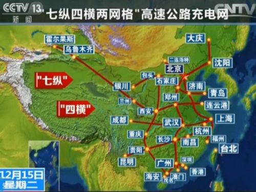 兩縱兩橫一環(huán) 國家將擴(kuò)建公路充電網(wǎng)達(dá)12萬個充電樁