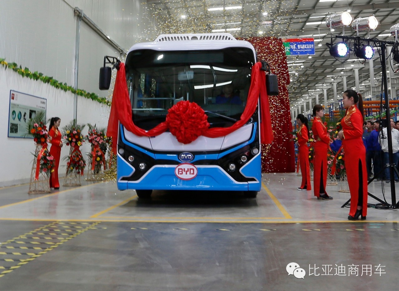 承德比亞迪首批純電動(dòng)客車(chē)K7下線 續(xù)航超240公里