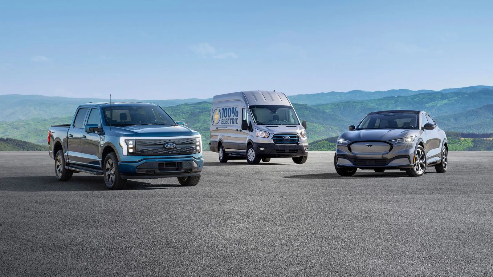 福特純電智能皮卡F-150 Lightning、福特全順純電動版、純電SUV Mustang Mach-E